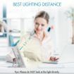 Light Therapy Lamp, 15000 Lux Simulated Sunlight, UV-Free LED Lamp with 3 Color Temperature & 4 Brightness Settings, Adjustable Timer, Foldable Stand for Home Office Travel